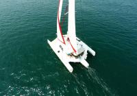 trimaran voilier d'en haut